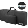 imageDonner 61 Key Keyboard Case Portable Electric Piano Keyboard Gig Bag Waterproof Durable 600D Nylon Oxford Cloth 10mm Cotton Padded 41quotx 16quotx 5quot BlackBlack