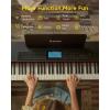 imageDonner 88 Key Weighted Keyboard Piano with LCD Display Wireless Connection Rich Sounds Black