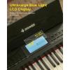 imageDonner 88 Key Weighted Keyboard Piano with LCD Display Wireless Connection Rich Sounds Black