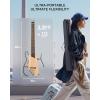 imageDonner Acoustic Electric Guitar HUSH I PRO Travel Guitar with Multiple Effect Modes Smart Guitarra Kit of Earphone Gig Bag Strap Charging CableClassic Natural