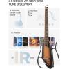 imageDonner Acoustic Electric Guitar HUSH I PRO Travel Guitar with Multiple Effect Modes Smart Guitarra Kit of Earphone Gig Bag Strap Charging CableSunburst