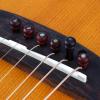 imageDonner Acoustic Guitar Bridge Pins 6PCS White Bone Bridge Pins Inlaid 3mm Abalone Dot with Guitar Pins Puller and SandpaperBrown Cocobolo