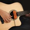 imageDonner Acoustic Guitar Pickup Guitar Pickups Active Mahogany Soundhole Pickup with Mic Adjustable Heads Humbucker