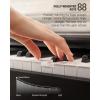 imageDonner DDP100 88Key Weighted Action Digital Piano with Piano Bench Beginner Bundle with Furniture Stand Power Adapter Triple Pedals MP3 Function Black