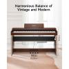 imageDonner DDP200 Pro Digital Piano with 88 Key Graded Weighted Keyboard Premium Piano with 24quot IPS ScreenRecordWireless256 Polyphony Full Size Piano Keyboard for Beginner Advanced Wood GrainSuper Cherry Wood Grain