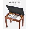 imageDonner DDP400 Digital Piano Brown  Donner Brown Piano Bench