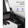 imageDonner DDP90 Digital Piano 88 Key Weighted Piano Keyboard for BeginnerProfessional WThree Pedals Supports Udisk Music Playing PCTabletCell Phone Connecting Audio InOutput