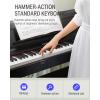 imageDonner DDP90 Digital Piano 88 Key Weighted Piano Keyboard for BeginnerProfessional WThree Pedals Supports Udisk Music Playing PCTabletCell Phone Connecting Audio InOutput