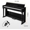 imageDonner DDP90 Digital Piano 88 Key Weighted Piano Keyboard for BeginnerProfessional WThree Pedals Supports Udisk Music Playing PCTabletCell Phone Connecting Audio InOutput