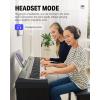 imageDonner DEP10 Digital Piano 88 Key SemiWeighted FullSize Electric Piano Portable Keyboard for Beginners with Furniture Stand Triple Pedals Power Supply