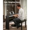 imageDonner DEP16A Beginner Digital Piano 88 Key Full Size Weighted Keyboard Portable Electric Piano with 3Pedal Unit