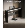 imageDonner DEP16A Beginner Digital Piano 88 Key Full Size Weighted Keyboard Portable Electric Piano with 3Pedal Unit