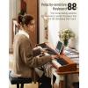 imageDonner DEP1S Piano Keyboard 88 Keys Beginner Digital Piano with 88 Key VelocitySensitive Keyboard Record Bluetooth Chord Bundle With Piano Stand Piano Stickers Sustain Pedal Retro Wood Color