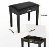 imageDonner DEP20 Beginner Digital Piano  Black Piano Bench with Storage