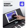 imageDonner DEP20 Beginner Digital Piano 88 Key Full Size Weighted Keyboard Portable Electric Piano with Furniture Stand 3Pedal UnitDEP20 Weighted Digital Piano with Stand