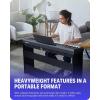 imageDonner DEP20 Beginner Digital Piano 88 Key Full Size Weighted Keyboard Portable Electric Piano with Furniture Stand Amplifier 3Pedal Unit