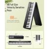 imageDonner DP10 Portable Piano Keyboard 88 Keys for Beginner Bluetooth Foldable Piano Keyboard with 128 RhythmsampampTones Chord Record Drum Kit Folding Digital Piano Bundle with Pedal Piano Bag Black
