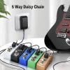 imageDonner DPA1 Guitar Pedal Power Supply Adapter 9V DC 1A Tip Negative 5 Way Daisy Chain Cables for Guitar Effect PedalSmall1A