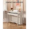 imageDonner Digital Piano with 88 Key Dynamic Graded Hammer Action Weighted Keyboard Piano DDP200 Upright Digital Piano for Professional with LCD Screen5 ReverbBT MIDIThree PedalWhite