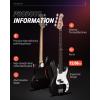 imageDonner Electric Bass Guitar 4 Strings FullSize Standard Bass PBStyle Beginner Kit Black for Starter with Free Online Lesson Gig Bag Guitar Strap and Guitar Cable DPB510DBlack