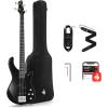 imageDonner Electric Bass Guitar 4 Strings FullSize Standard Bass PBStyle Beginner Kit Black for Starter with Free Online Lesson Gig Bag Guitar Strap and Guitar Cable DPB510DBlack1