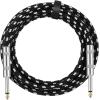 imageDonner Guitar Cable 10 ft Electric Instrument Cable Bass Amp Cord for Electric Guitar Bass Amplifier Audio 14quot Right Angle to Straight Black WhiteBlack Blue