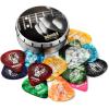 imageDonner Guitar Picks Celluloid 48 Pack with Case Includes Thin Medium Heavy ampamp Extra Heavy PicksDazzle pattern