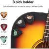 imageDonner Guitar Picks Celluloid 48 Pack with Case Includes Thin Medium Heavy ampamp Extra Heavy PicksDazzle pattern