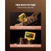 imageDonner Guitar Tuner Clip On Magnetic Guitar Tuner with Color LCD Display for AcousticElectric Guitar Ukulele Bass Violin Banjo Tuning DT10  BlackYellow