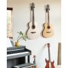 imageDonner Guitar Wall Mount Hanger 6Pack Black Walnut Guitar Wall Holder for Acoustic Electric Guitars Bass Folk Ukulele Violin Mandolin Banjo and String Instruments6pk