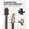 imageDonner Guitar Wall Mount Hanger 6Pack Black Walnut Guitar Wall Holder for Acoustic Electric Guitars Bass Folk Ukulele Violin Mandolin Banjo and String Instruments3 Pack