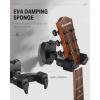 imageDonner Guitar Wall Mount Locking 3Pack Guitar Wall Hangers Auto Lock for Acoustic Electric Guitar Bass Ukulele Mandolin Black1Pack