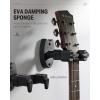 imageDonner Guitar Wall Mount Locking 3Pack Guitar Wall Hangers Auto Lock for Acoustic Electric Guitar Bass Ukulele Mandolin Black2Pack