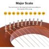 imageDonner Lyre Harp 10 Metal Strings Mahogany Body and Bone Saddle DLH002 Lyre Harp for Beginner Kids with Tuning Wrench Spare String Set Black Gig Bag Manual Ancient Greece Style10 Strings