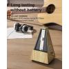 imageDonner Mechanical Metronome for Piano Guitar Drum Violin Saxophone Musician Track Beat and Tempo Loud Sound Steel Movement DPM1 Wood Grain ColorWoodgrainNatural