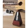 imageDonner Mechanical Metronome for Piano Guitar Drum Violin Saxophone Musician Track Beat and Tempo Loud Sound Steel Movement DPM1 Wood Grain ColorWoodgrainRed