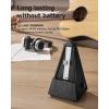 imageDonner Mechanical Metronome for Piano Guitar Drum Violin Saxophone Musician Track Beat and Tempo Loud Sound Steel Movement DPM1 Wood Grain ColorWoodgrainBlack