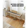 imageDonner OURA DDP60 88 Key Digital Piano Full Size Keyboard Sensitive Touch 8 Reverbs Recording 128 Voices Includes Three Pedal Electric Piano Keyboard for BeginnersLight Oak
