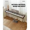 imageDonner OURA DDP60 88 Key Digital Piano Full Size Keyboard Sensitive Touch 8 Reverbs Recording 128 Voices Includes Three Pedal Electric Piano Keyboard for BeginnersClassic Gray