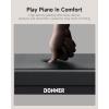 imageDonner Piano Bench Home Style Corrosion Resistant Keyboard Stool Modern Minimalist Design Metal Piano Seat with Thick Padding Black Piano Chair with Cushion DKB200