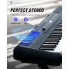imageDonner SE1 88 Key Digital Piano with Graded Hammer Action Weighted Keys Record Bluetooth 4 Reverb LCD Screen MIDI INOUT MP3 88 Key Weighted Keyboard Piano Bundle with Headphone Sustain Pedal