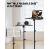 imageDonner Sheet Music Stand with Light DMS1 Portable Metal Music Stand Tabletop Music Book Stand for Guitar Ukulele Violin Players17107 IN