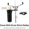 imageDonner Snare Drum Stand Adjustable Snare Stand Double Braced Extended with Drum Stick Holder Fit 1014 Dia Drums Drum Pads Height Range 2640 InchesHeight Range 142228 Inches