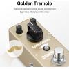 imageDonner Tremolo Pedal Golden Tremolo Guitar Pedal Analog Tremolo Effect Pedal for Electric Guitar and Bass True Bypass