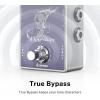 imageDonner White Tape Stereo Delay Pedal Analog Delay with Echo Effect True Bypass 2 Independent Channels for Electric Guitar Bass Synth Drum MachineTape Delay