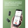 imageDonner Wireless Lavalier Microphone for iPhone iPad with Lightning PlugPlay Lapel Mic for iOS with Noise Cancellation 492Ft150M 48KHz 16Bit 32H Mini Mic for Vlogging Podcasting VPM10