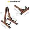 imageDonner Wood Ukulele Stand Mini Guitar Stand for Violin Hush Guitar Mandolin Banjo Folding Floor Stand AFrame Holder for Small Musical Instruments