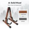 imageDonner Wood Ukulele Stand Mini Guitar Stand for Violin Hush Guitar Mandolin Banjo Folding Floor Stand AFrame Holder for Small Musical Instruments