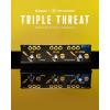 imageDonner X Third Man Hardware MultiEffect Pedal Triple Threat 3in1 Analog Guitar Pedal Distortion Phaser Echo Pedal with Adapter for Electric Guitar