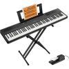 imageDigital Piano Ultrathin Donner DEP45 Beginner Electric Piano Keyboard with 88 semiweighted Keys Full Size Portable Electronic Keyboard Piano with Stand Sustain Pedal Power Supply